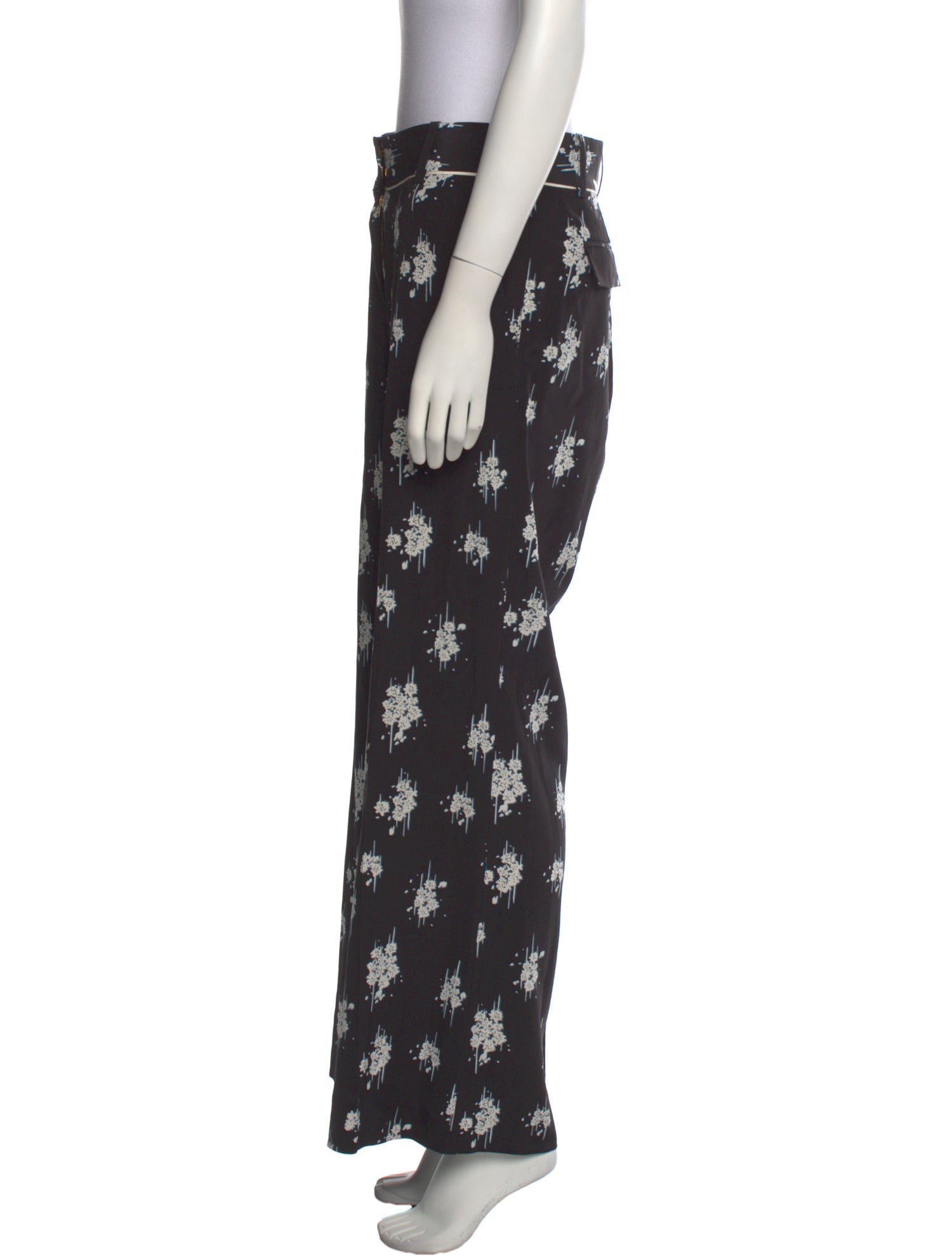 Derek Lam 10 Crosby Silk Wide Leg Pants