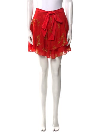 Derek Lam 10 Crosby Printed Mini Skirt