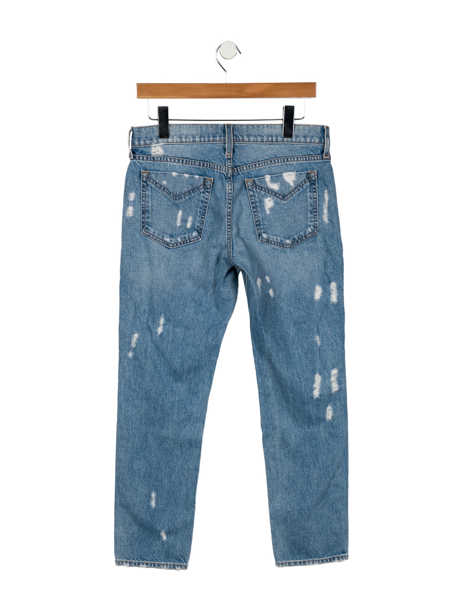 Derek Lam 10 Crosby Mid-Rise Straight Leg Jeans