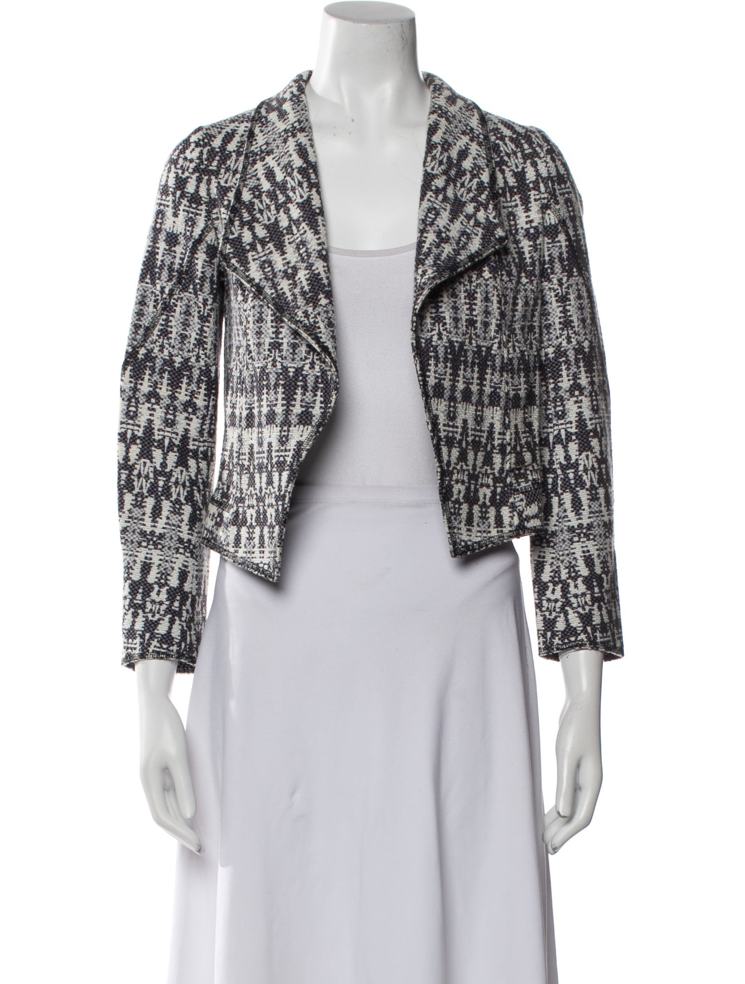 Derek Lam 10 Crosby Tweed Pattern Evening Jacket