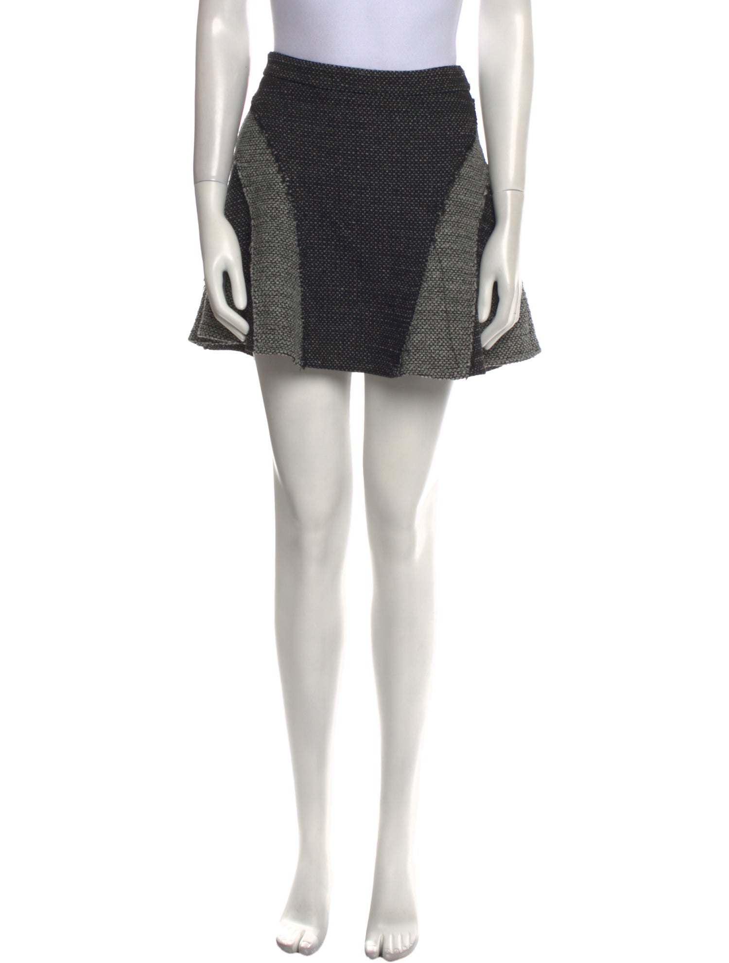 Derek Lam 10 Crosby Plaid Print Mini Skirt