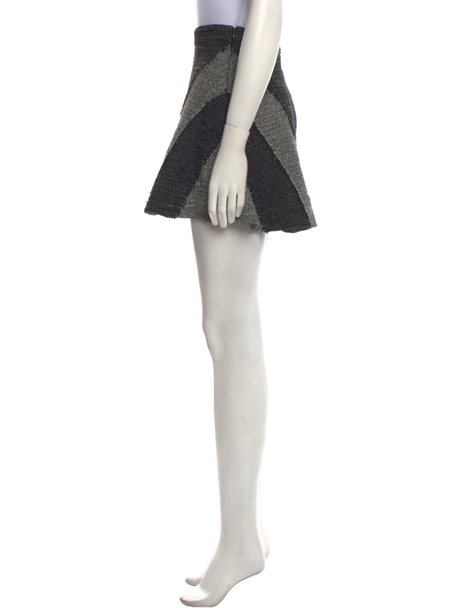 Derek Lam 10 Crosby Plaid Print Mini Skirt