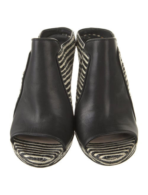 Derek Lam 10 Crosby Snakeskin Striped Slides