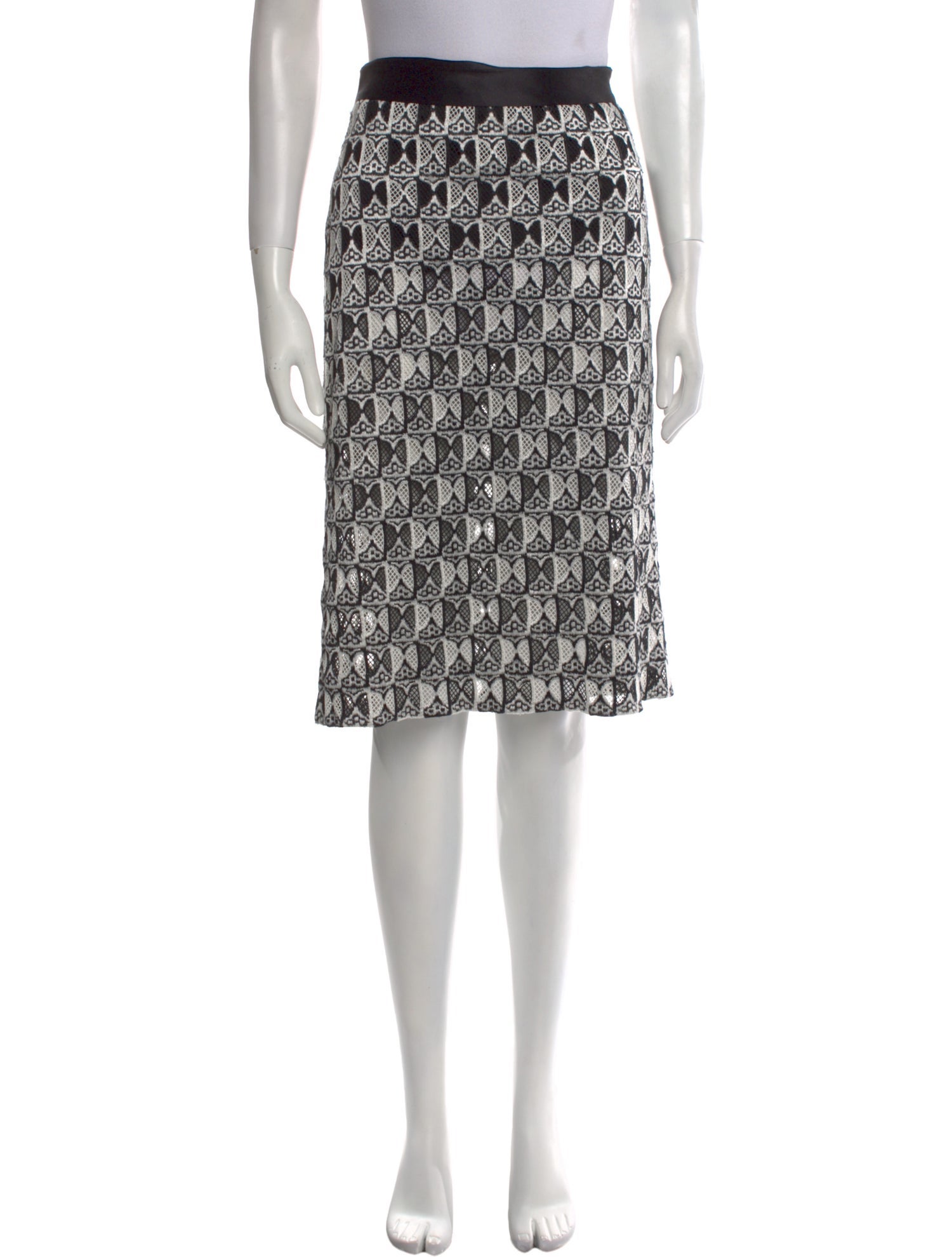 Derek Lam 10 Crosby Printed Knee-Length Skirt