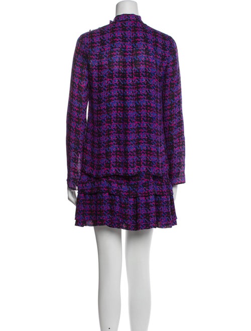 Derek Lam 10 Crosby Silk Houndstooth Print Skirt Set