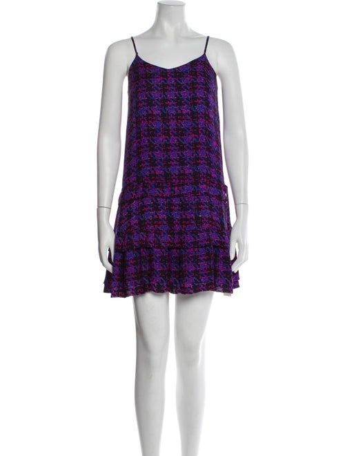Derek Lam 10 Crosby Silk Houndstooth Print Skirt Set