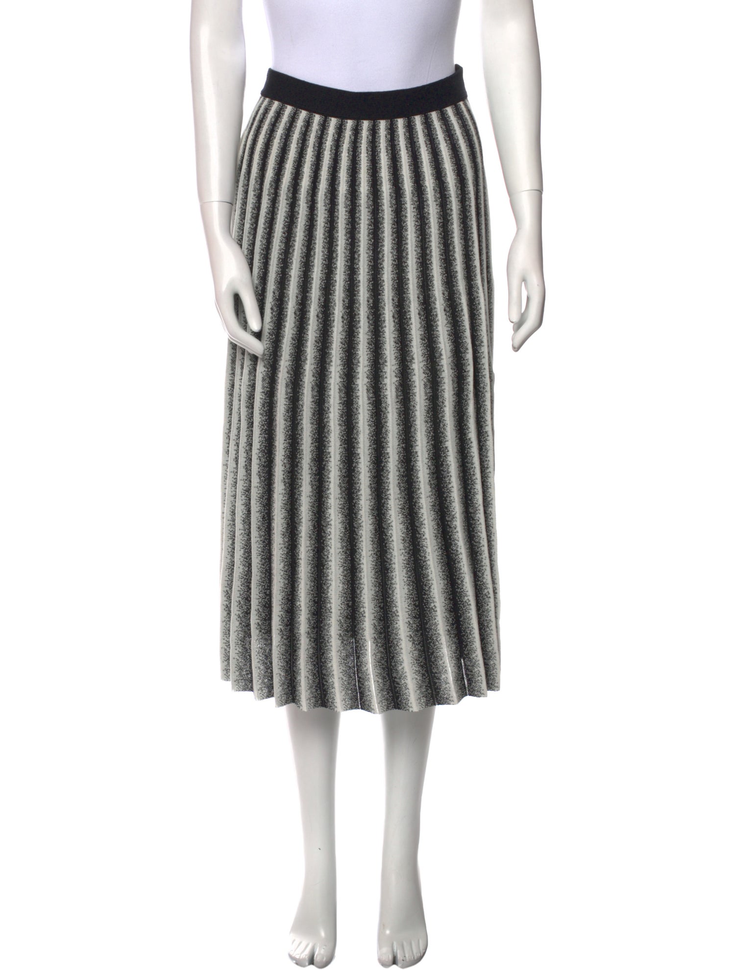 Derek Lam 10 Crosby Striped Midi Length Skirt