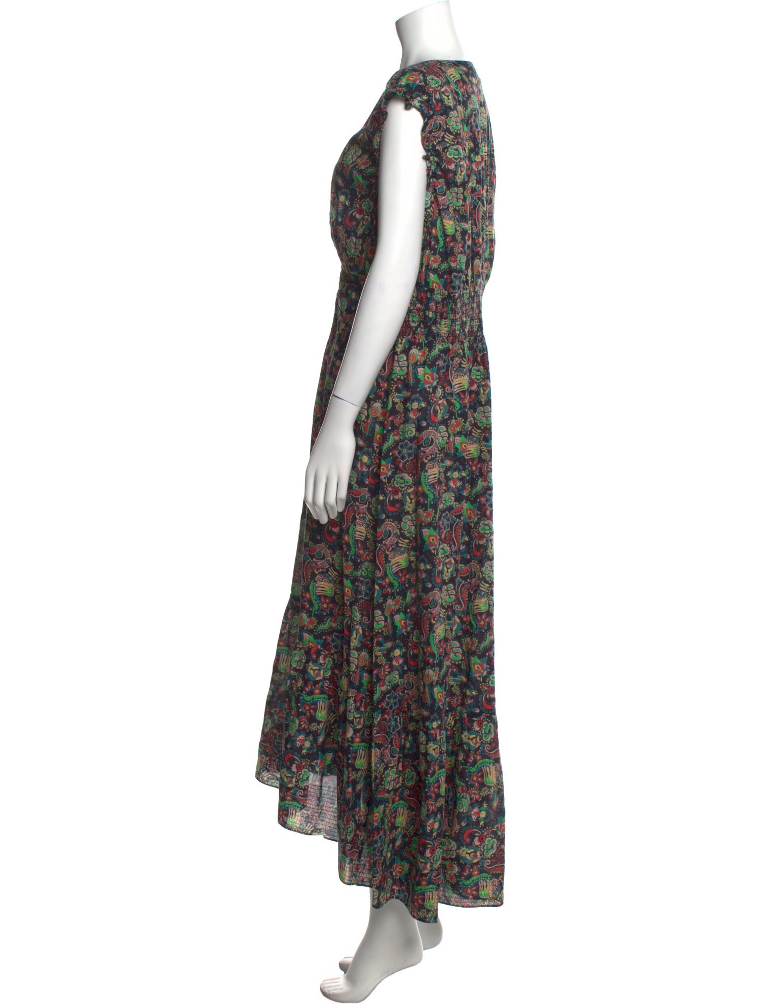 Derek Lam 10 Crosby Floral Print Long Dress