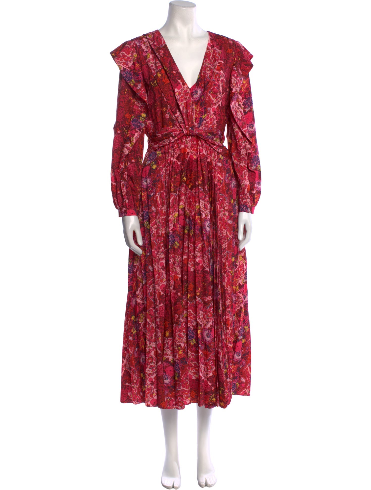 Derek Lam 10 Crosby Printed Long Dress w/ Tags