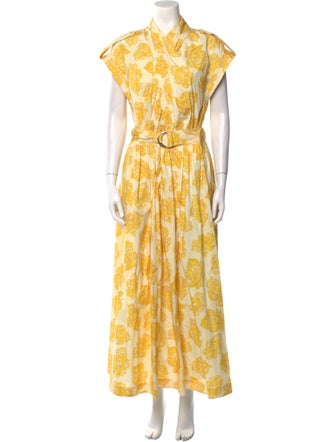 Derek Lam 10 Crosby Printed Long Dress
