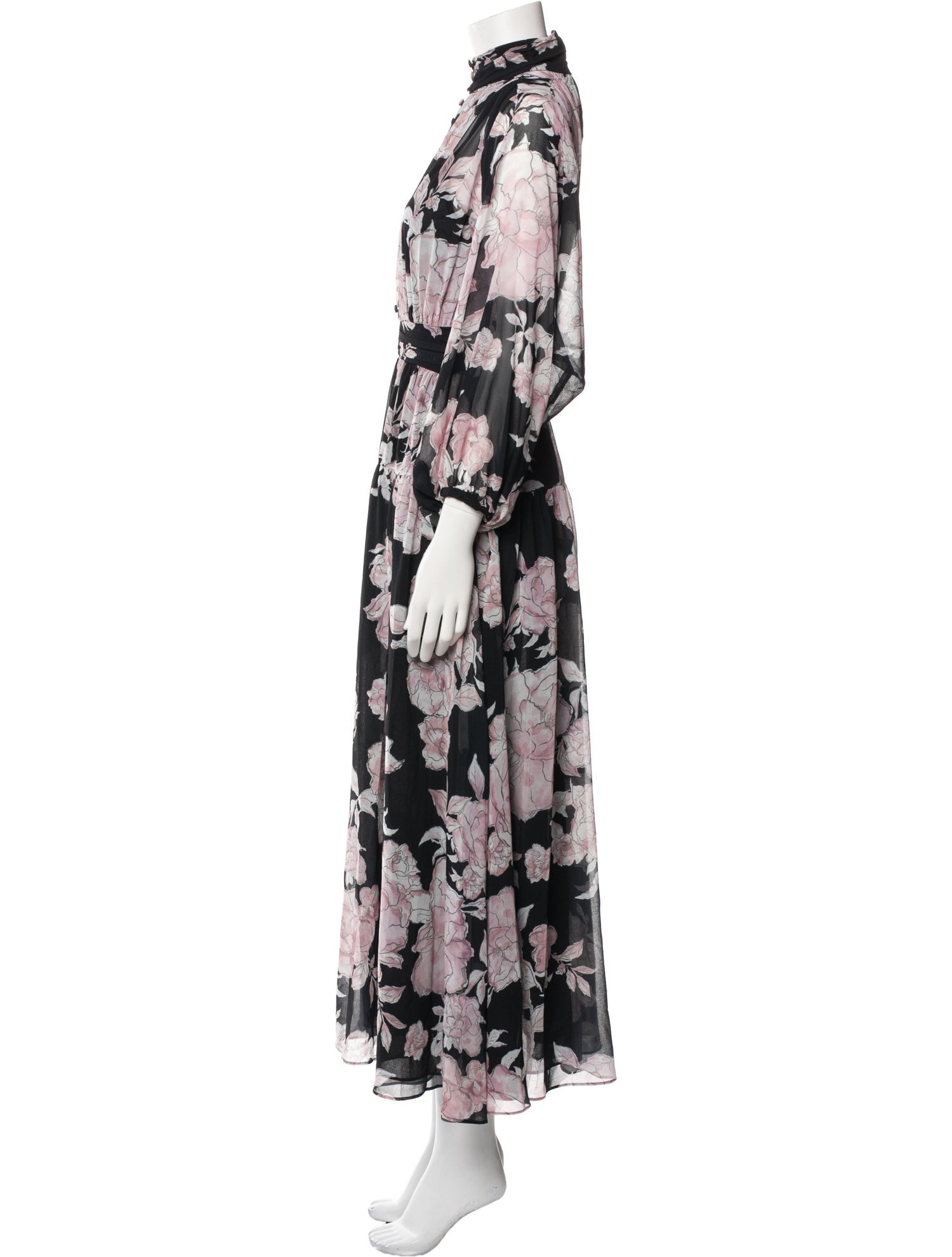 Derek Lam 10 Crosby Floral Print Long Dress w/ Tags