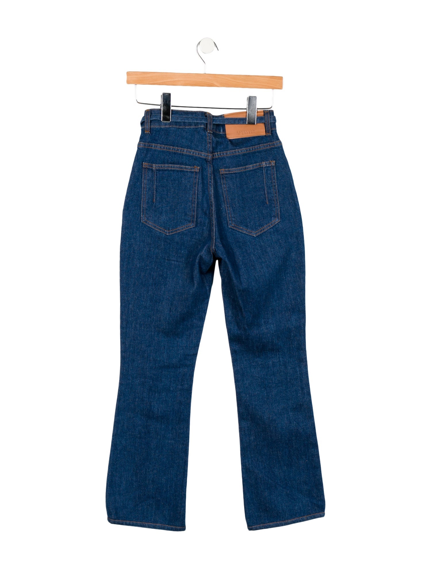 Derek Lam 10 Crosby Mid-Rise Straight Leg Jeans