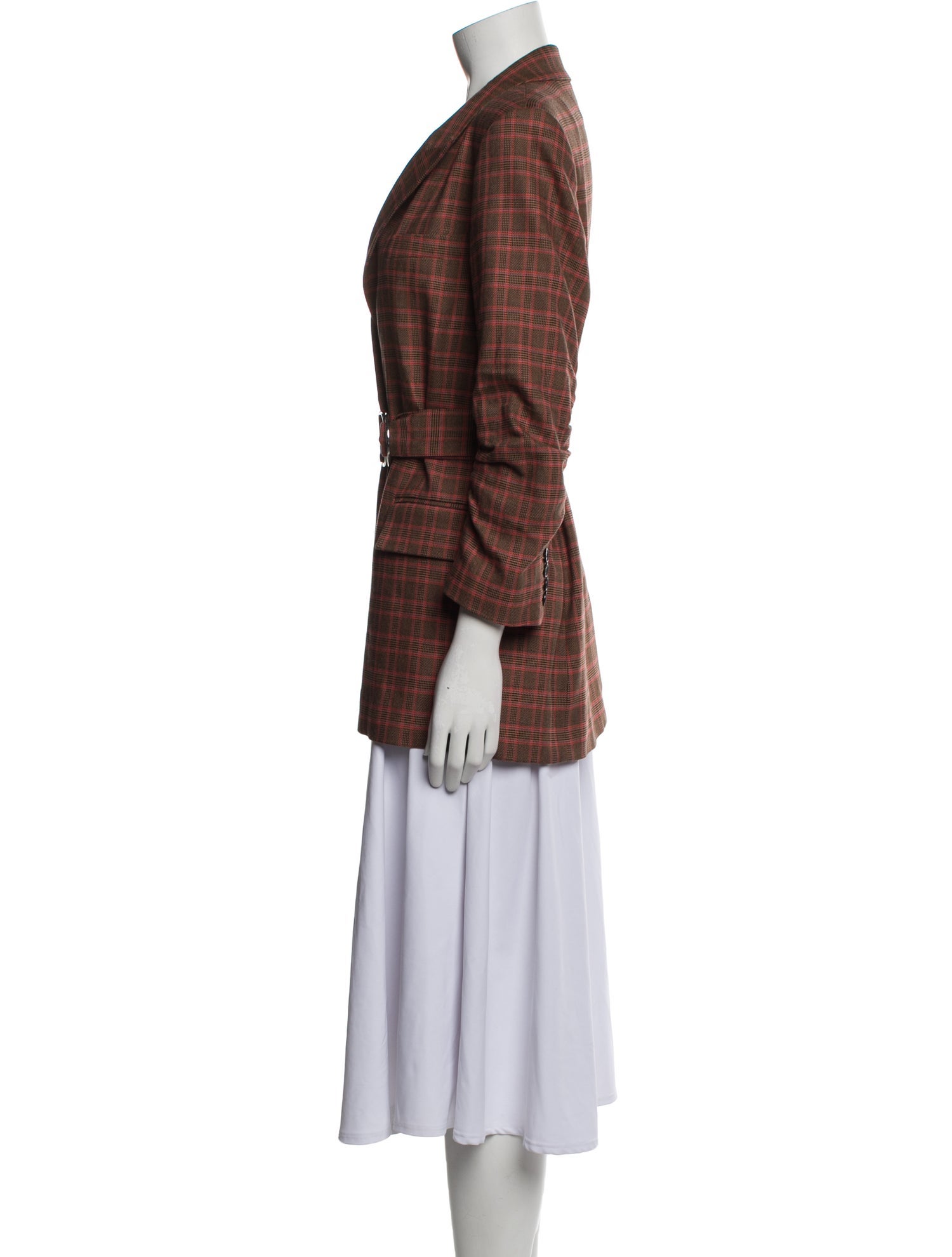 Derek Lam 10 Crosby Plaid Print Blazer