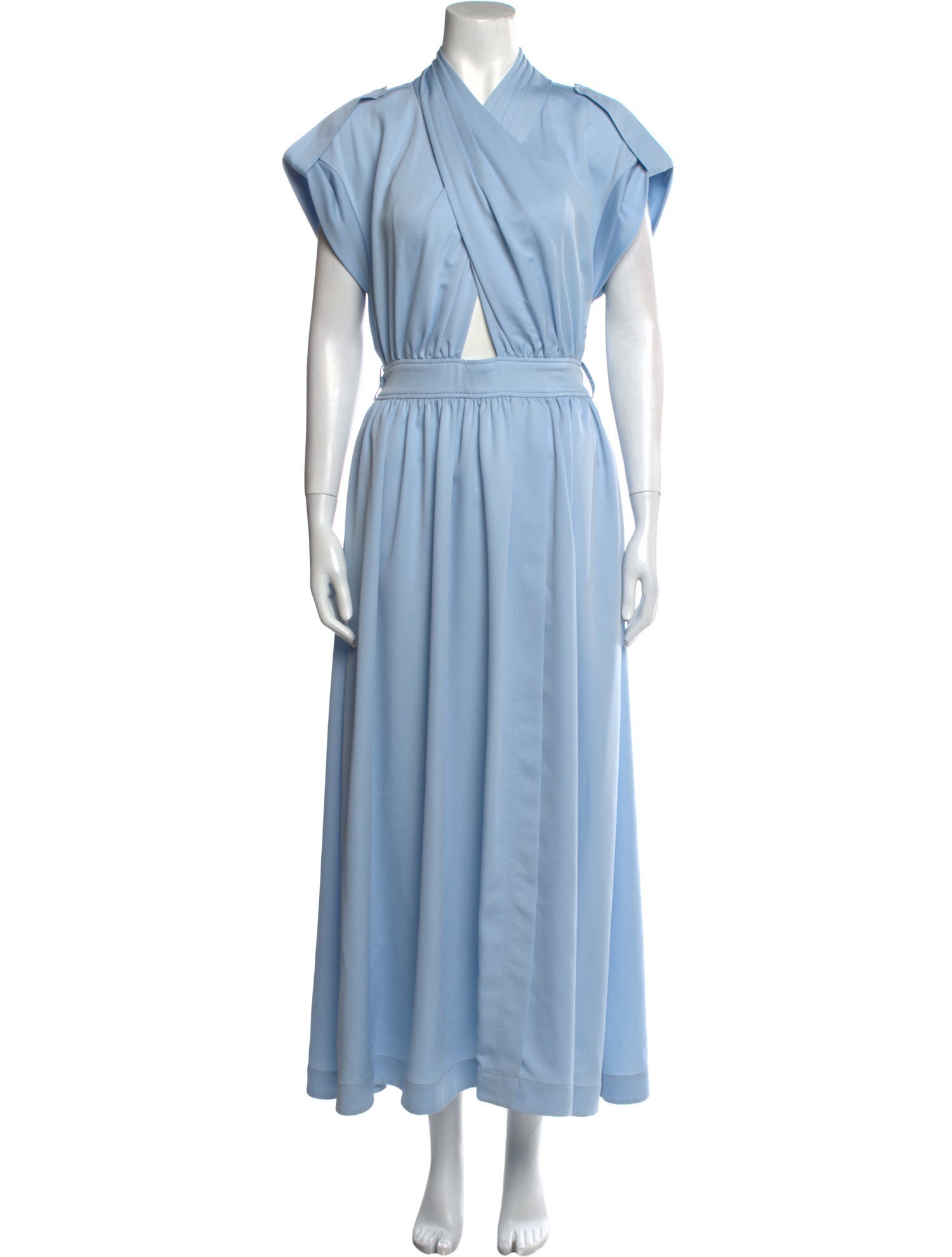 Derek Lam 10 Crosby V-Neck Long Dress