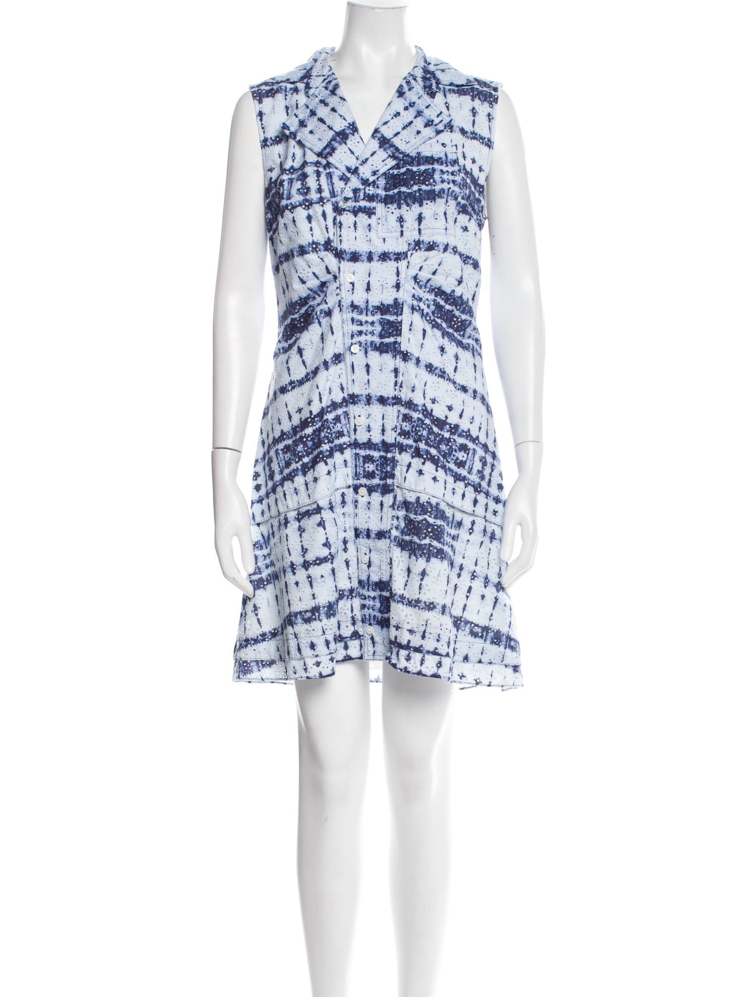 Derek Lam 10 Crosby Tie-Dye Print Mini Dress