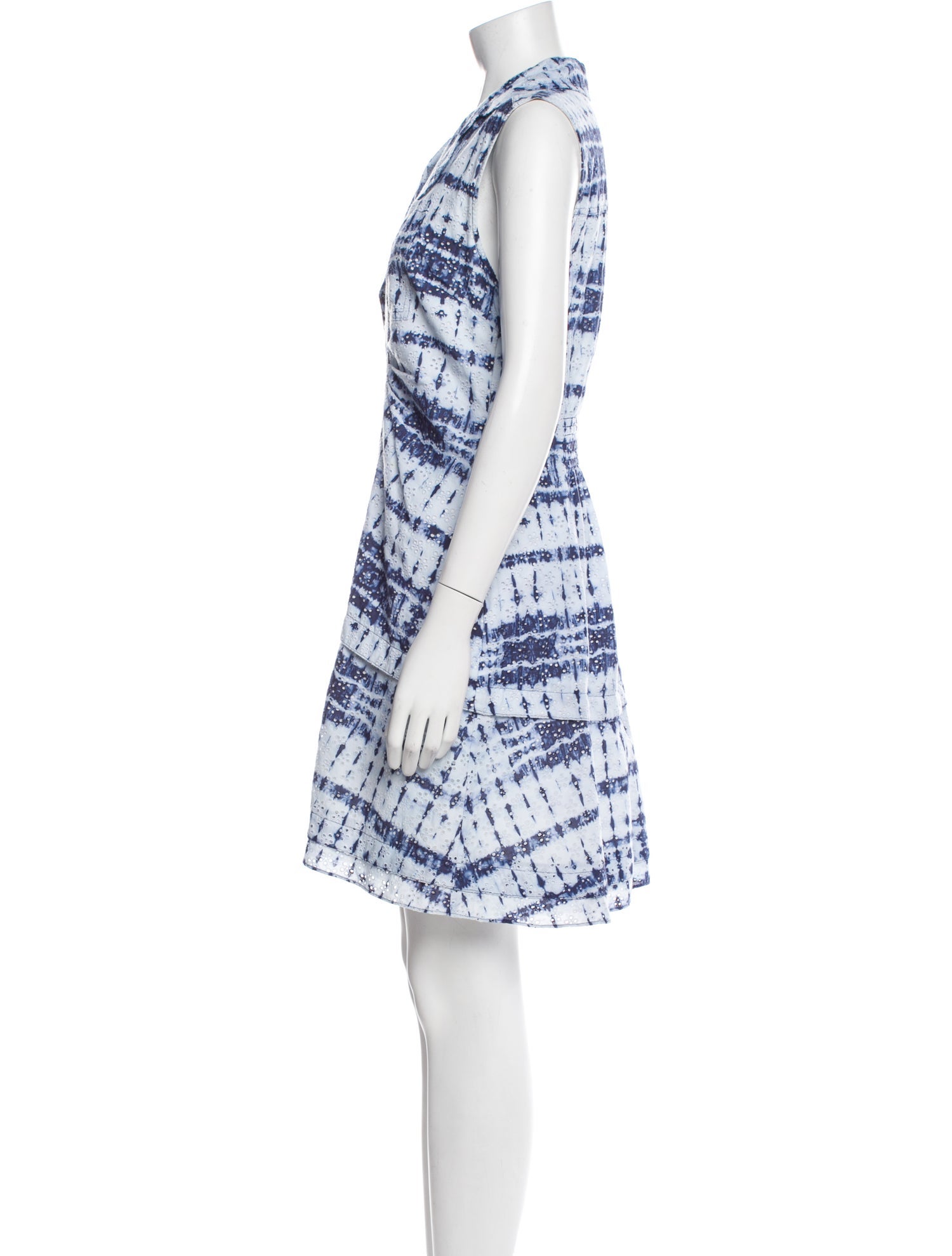 Derek Lam 10 Crosby Tie-Dye Print Mini Dress