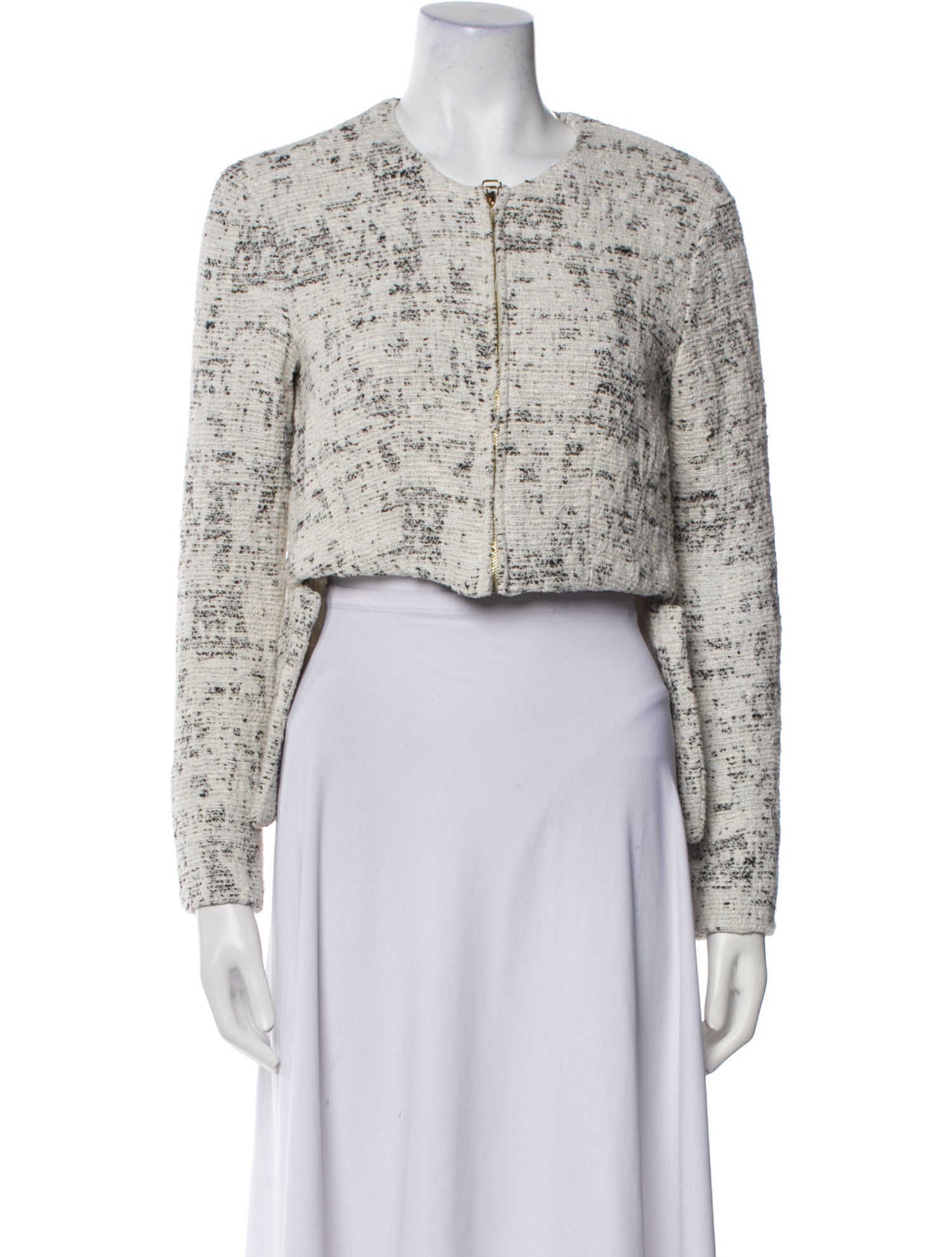 Derek Lam 10 Crosby Tweed Pattern Bolero
