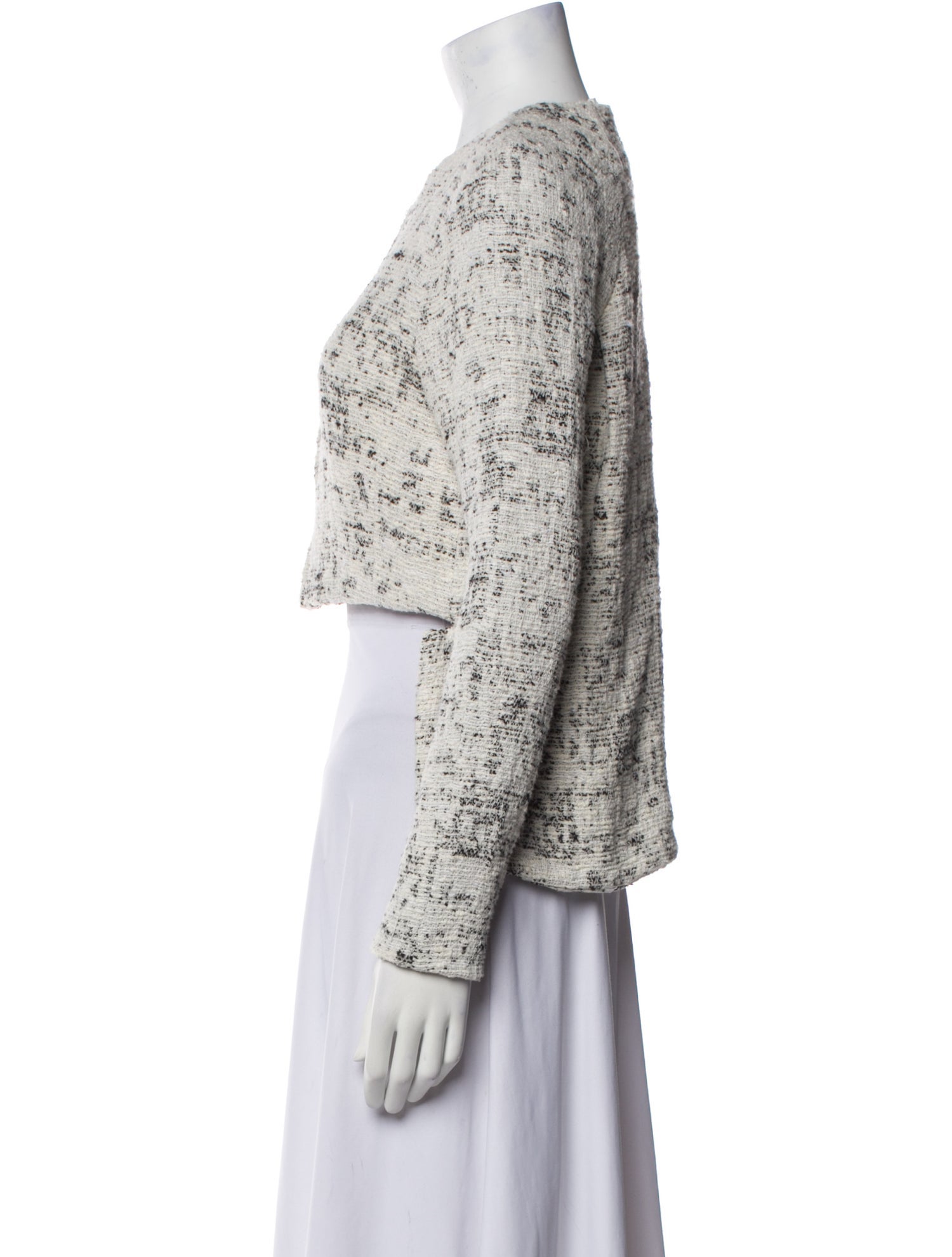 Derek Lam 10 Crosby Tweed Pattern Bolero
