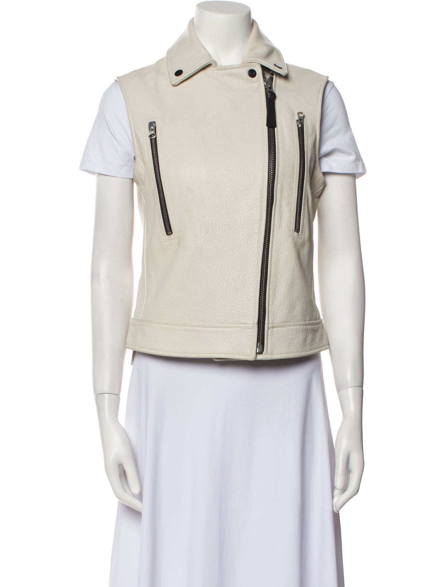 Derek Lam 10 Crosby Leather Vest
