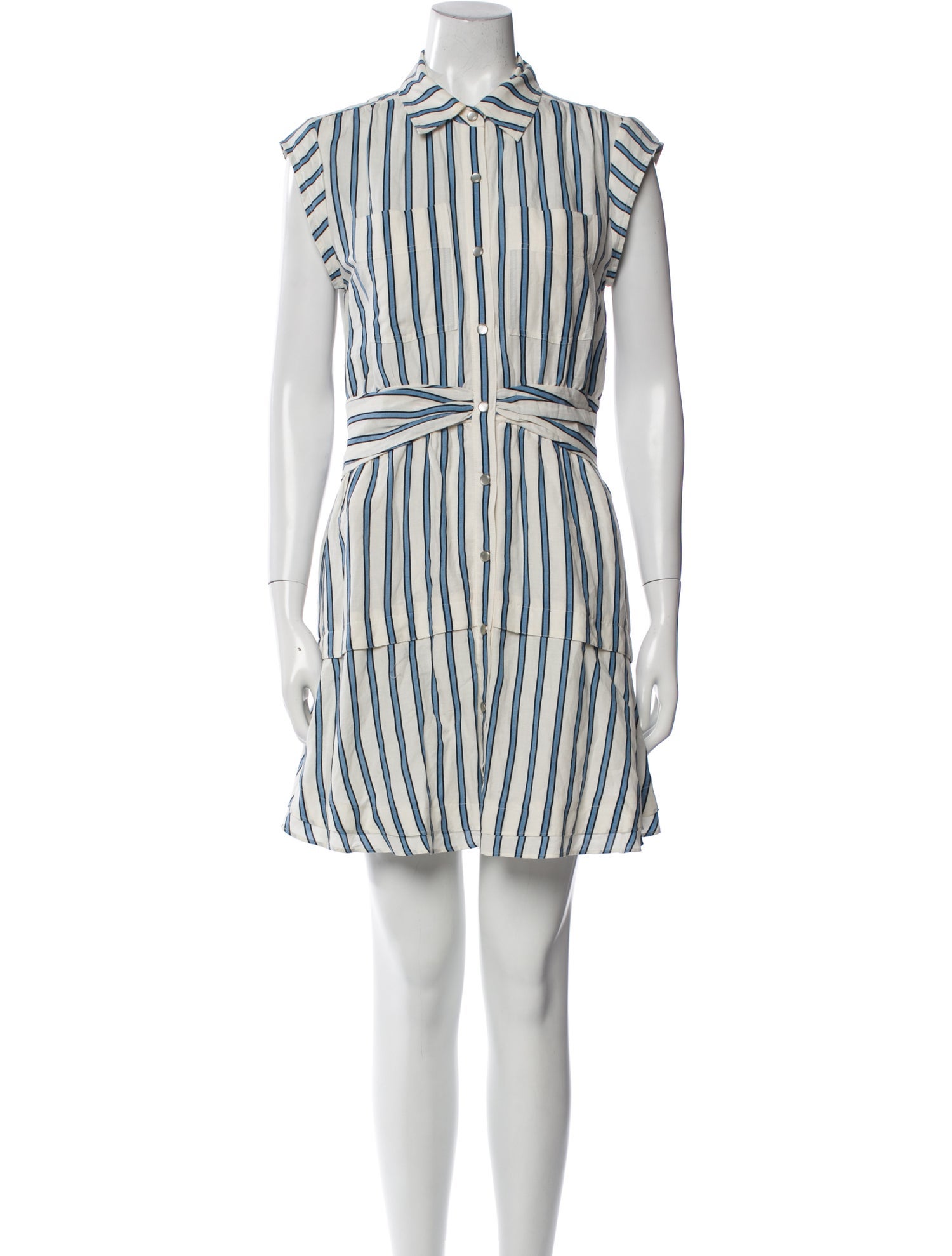Derek Lam 10 Crosby Striped Mini Dress