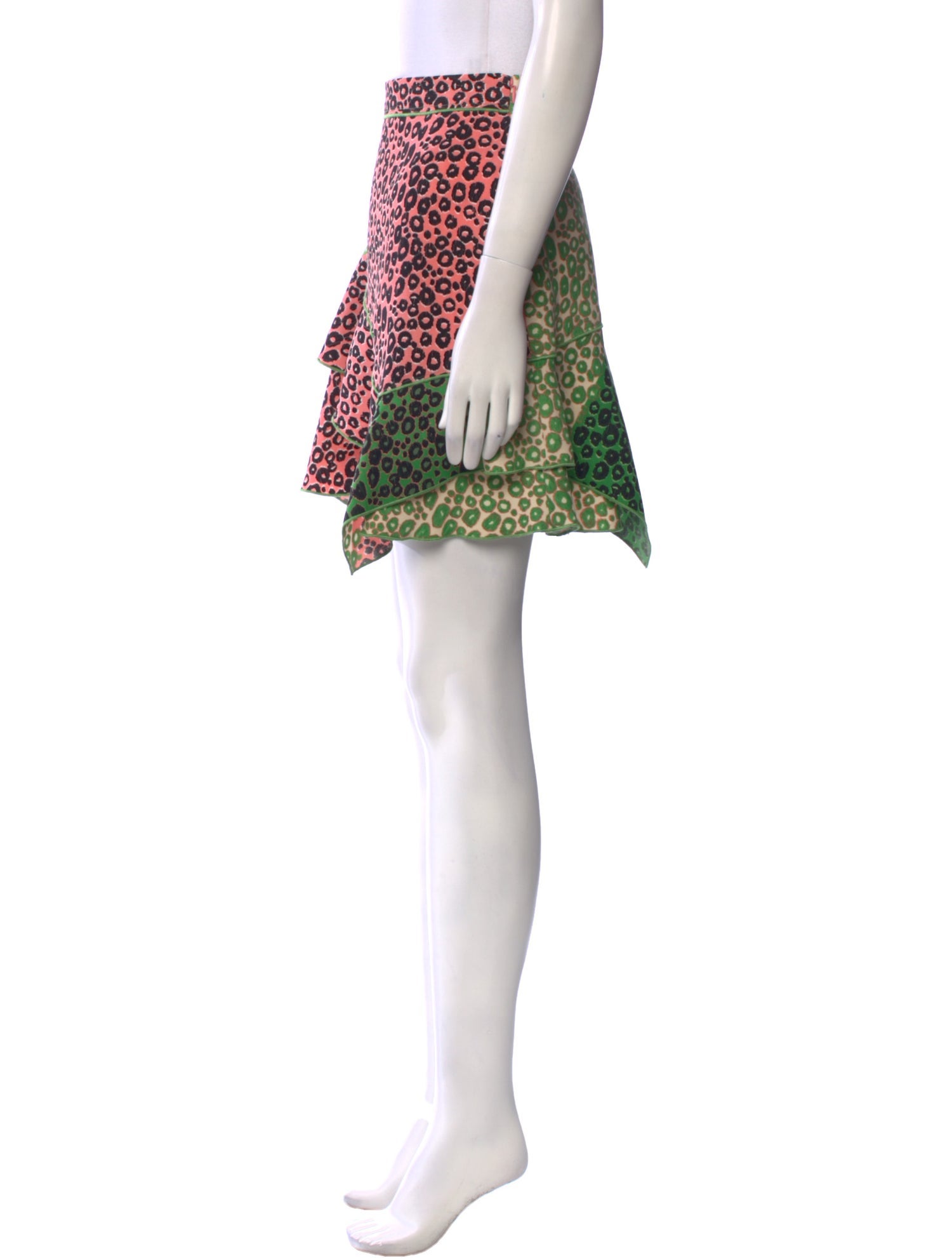 Derek Lam 10 Crosby Animal Print Mini Skirt