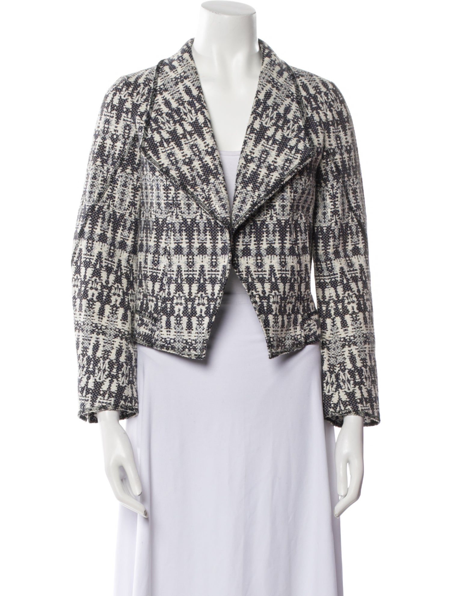 Derek Lam 10 Crosby Plaid Print Blazer