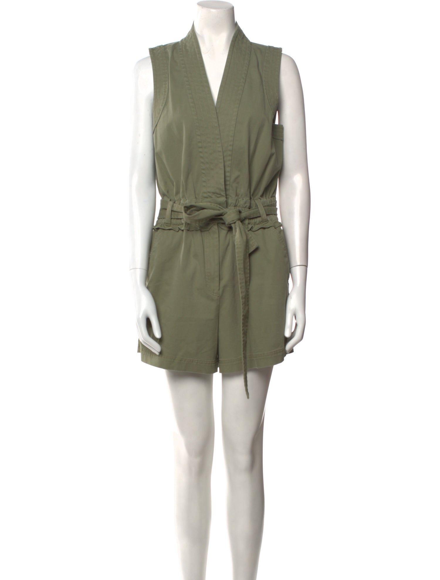 Derek Lam 10 Crosby V-Neck Romper