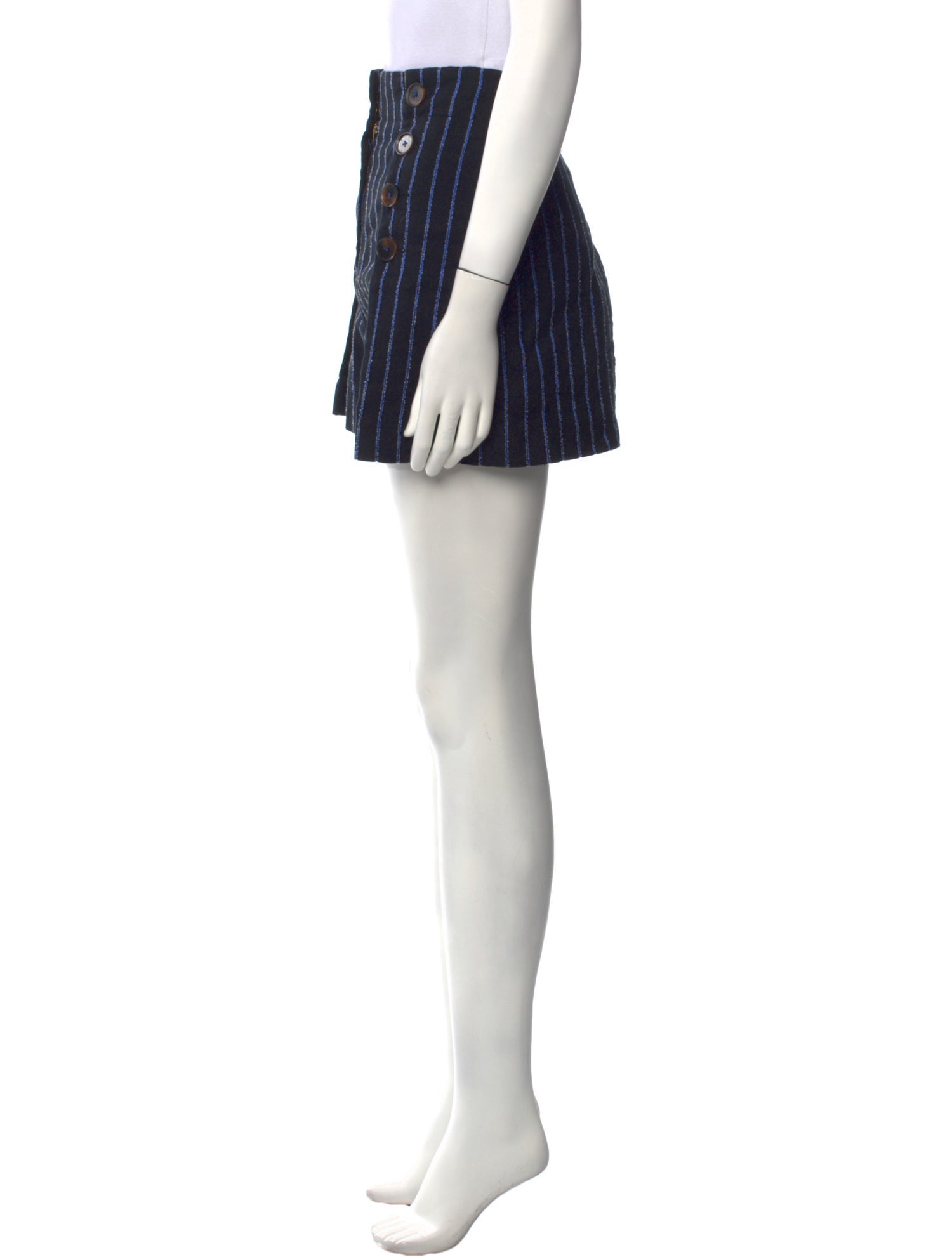 Derek Lam 10 Crosby Striped Mini Shorts
