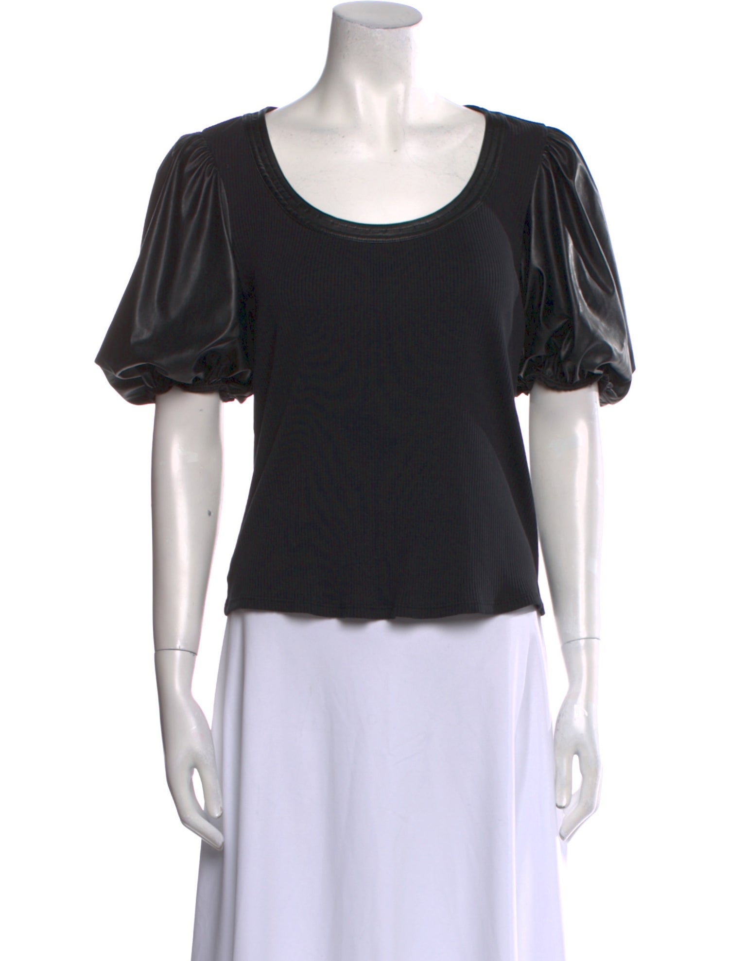 Derek Lam 10 Crosby Scoop Neck Short Sleeve T-Shirt