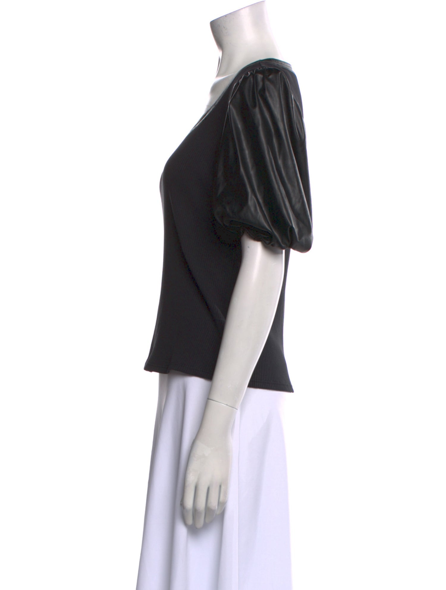 Derek Lam 10 Crosby Scoop Neck Short Sleeve T-Shirt