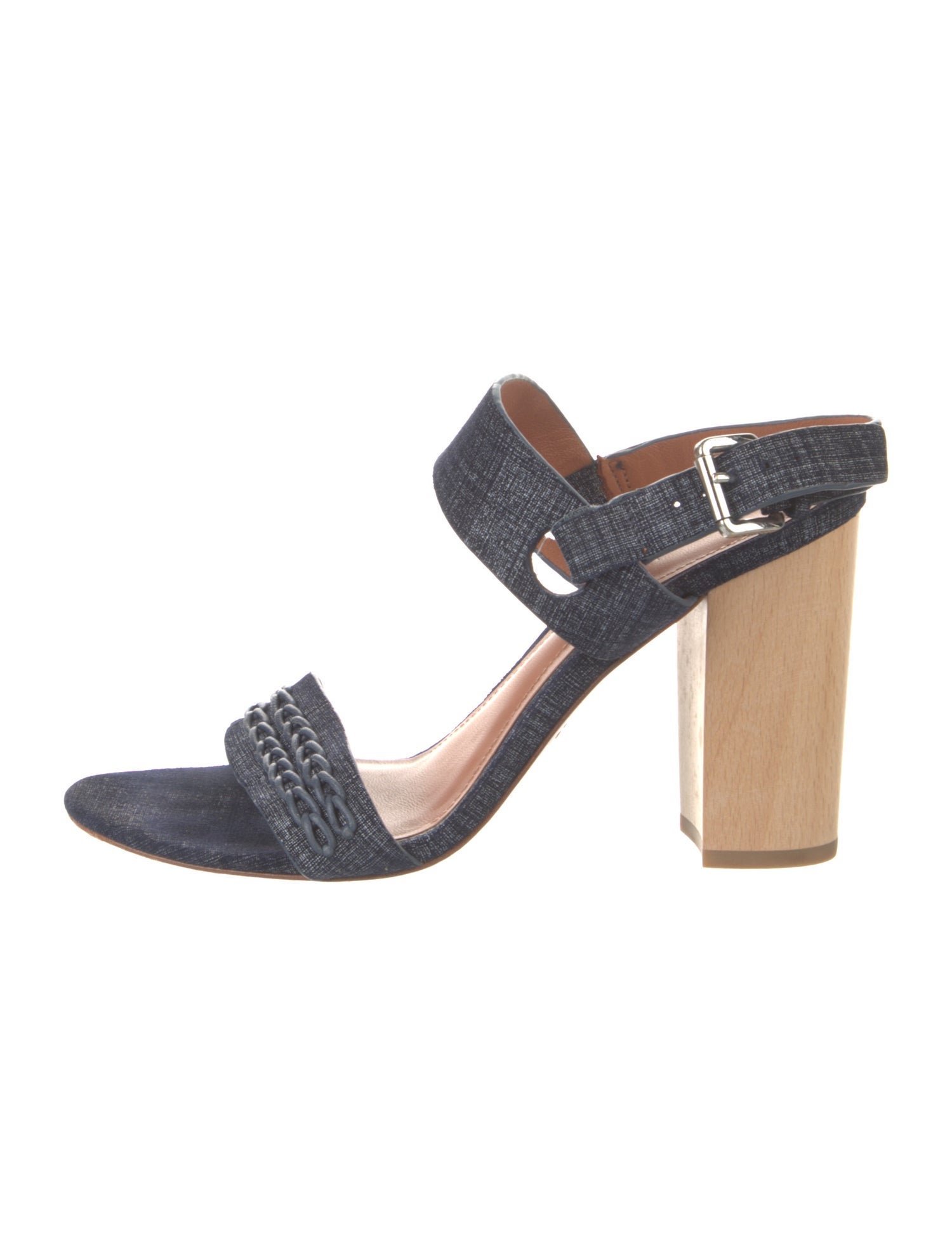 Derek Lam 10 Crosby Denim Slingback Sandals