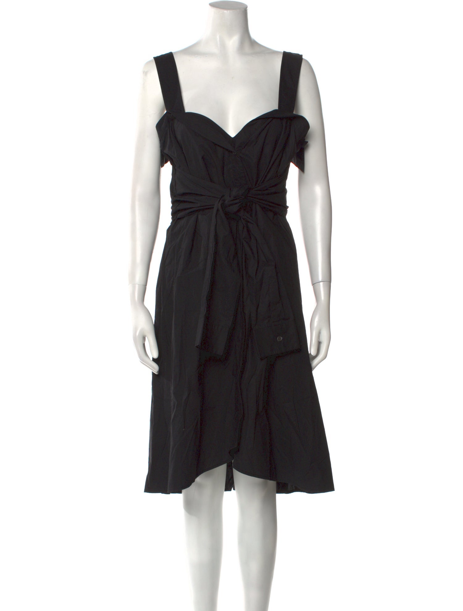 Derek Lam 10 Crosby Square Neckline Knee-Length Dress