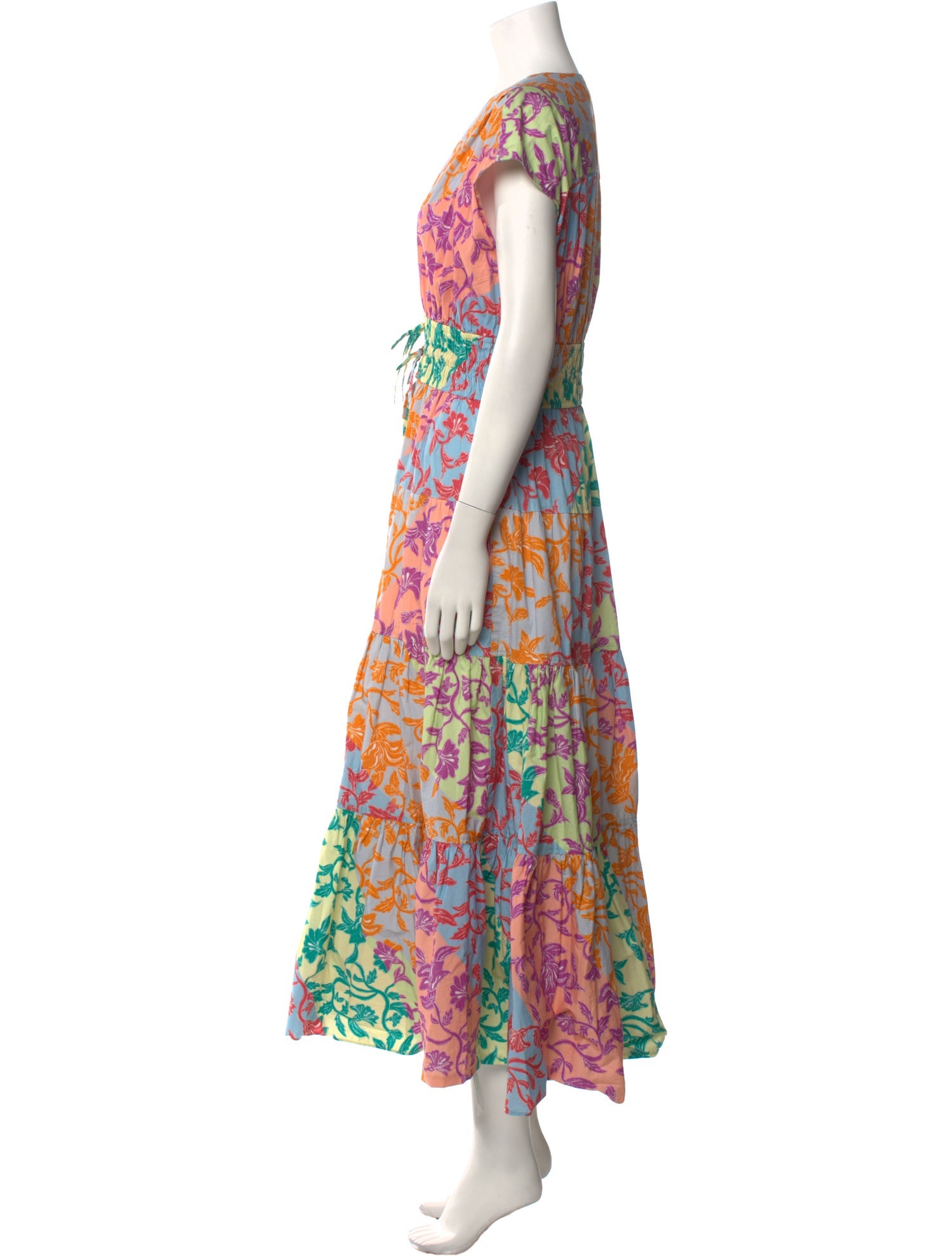 Derek Lam 10 Crosby Floral Print Long Dress