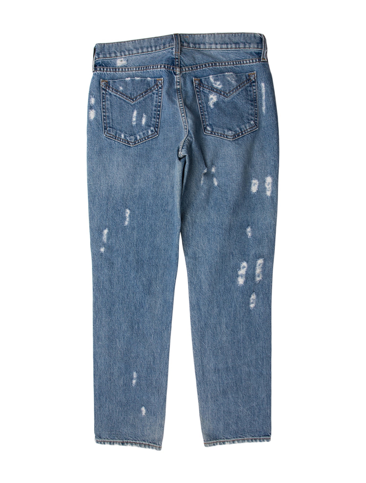 Derek Lam 10 Crosby Mid-Rise Straight Leg Jeans