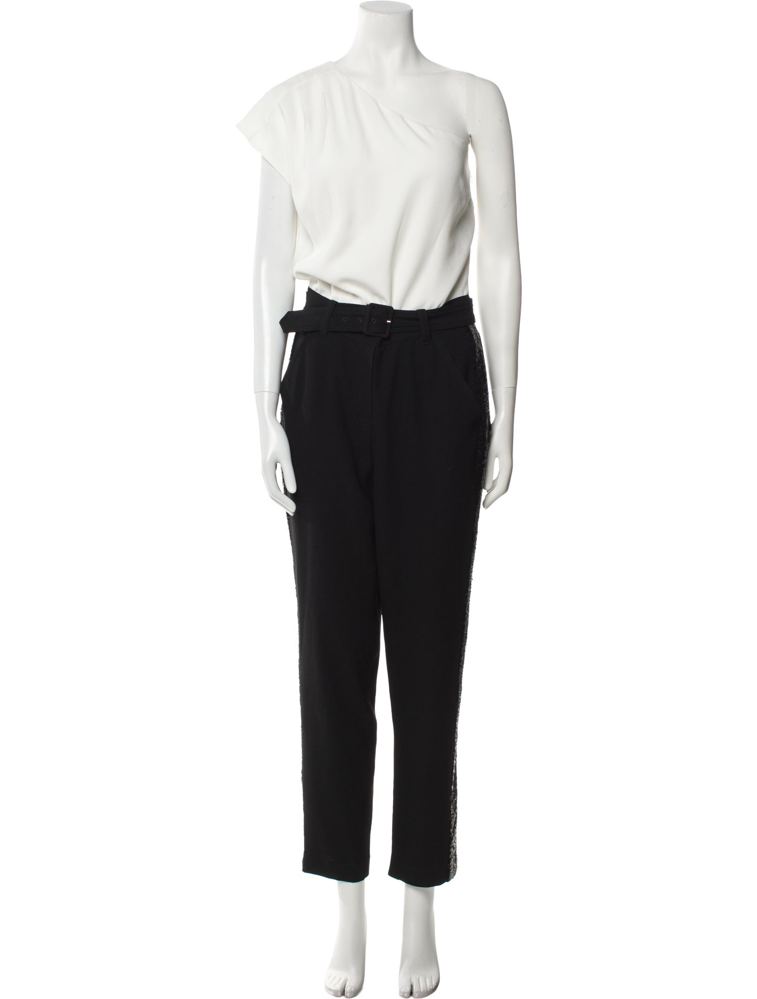 Derek Lam 10 Crosby One-Shoulder Jumpsuit