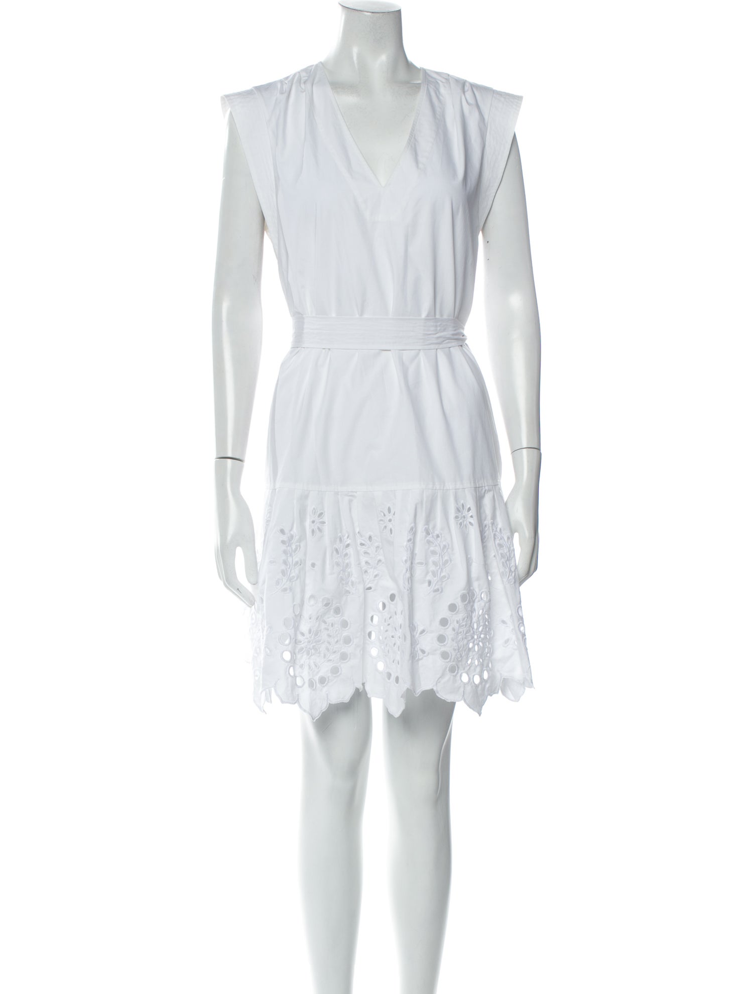 Derek Lam 10 Crosby V-Neck Knee-Length Dress