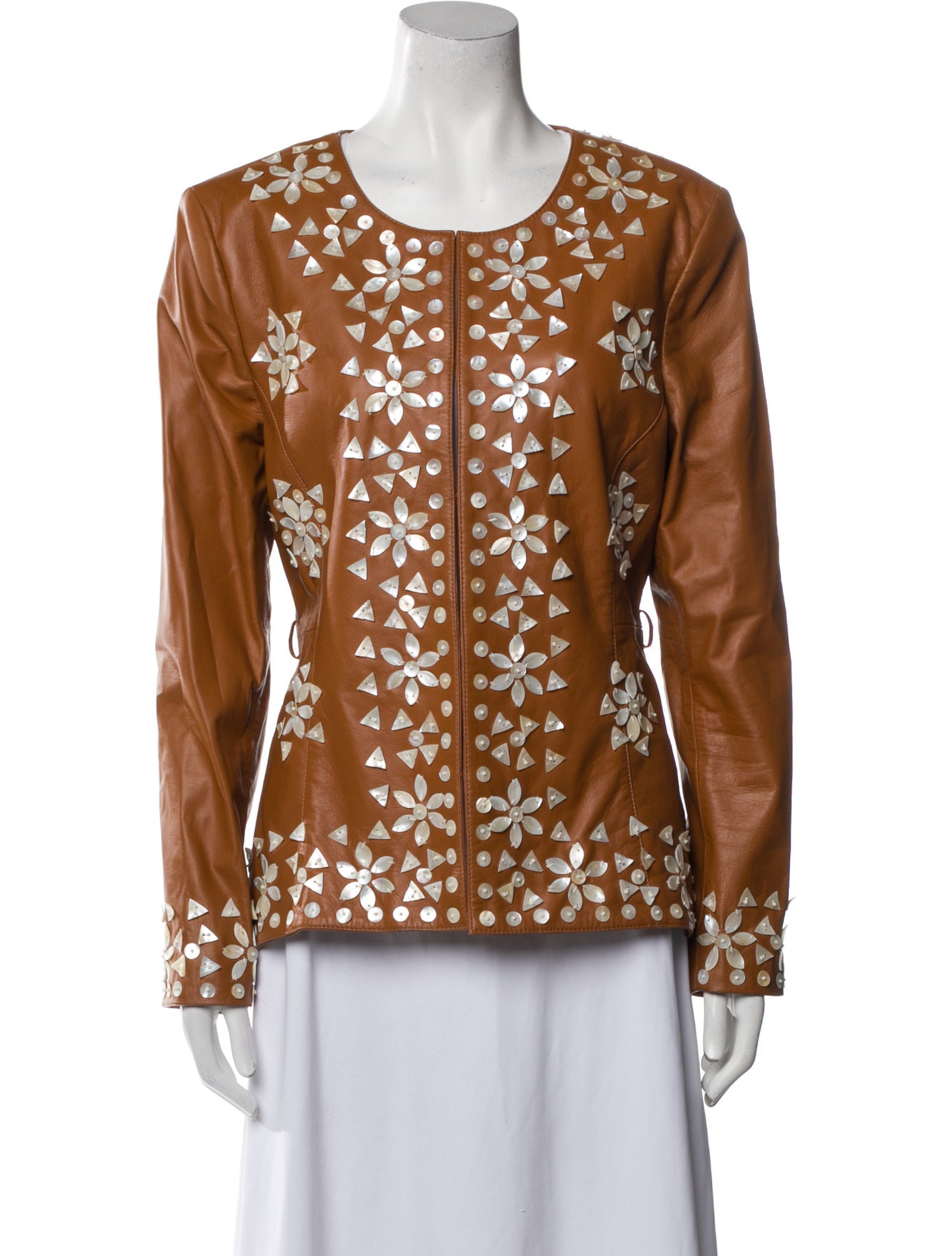 Derek Lam 10 Crosby Lamb Leather Evening Jacket