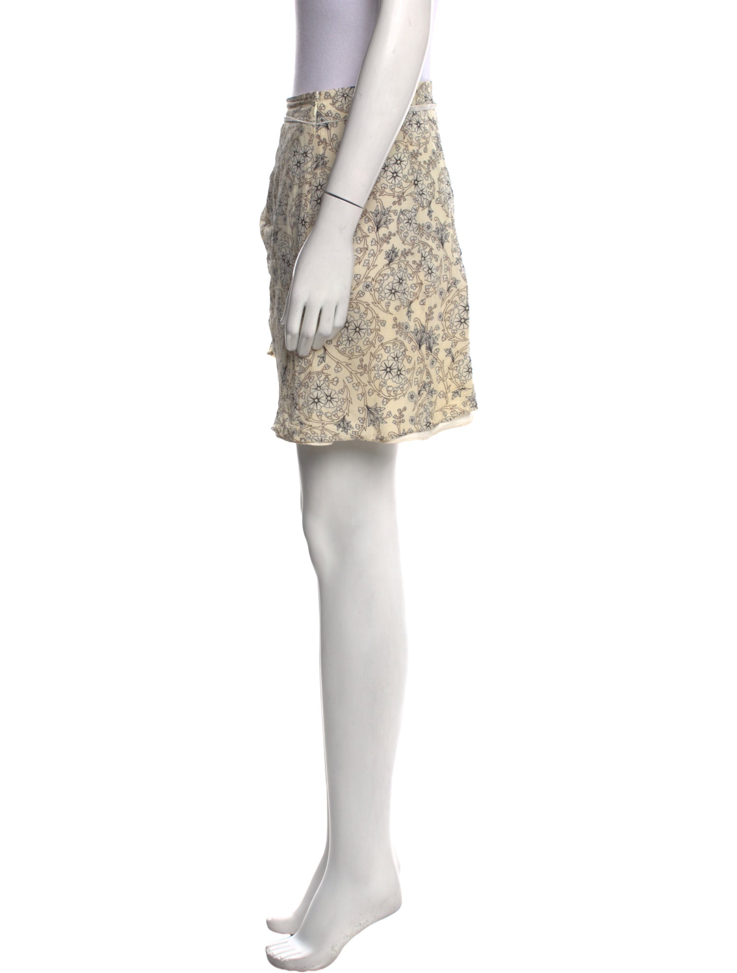 Derek Lam 10 Crosby Silk Mini Skirt