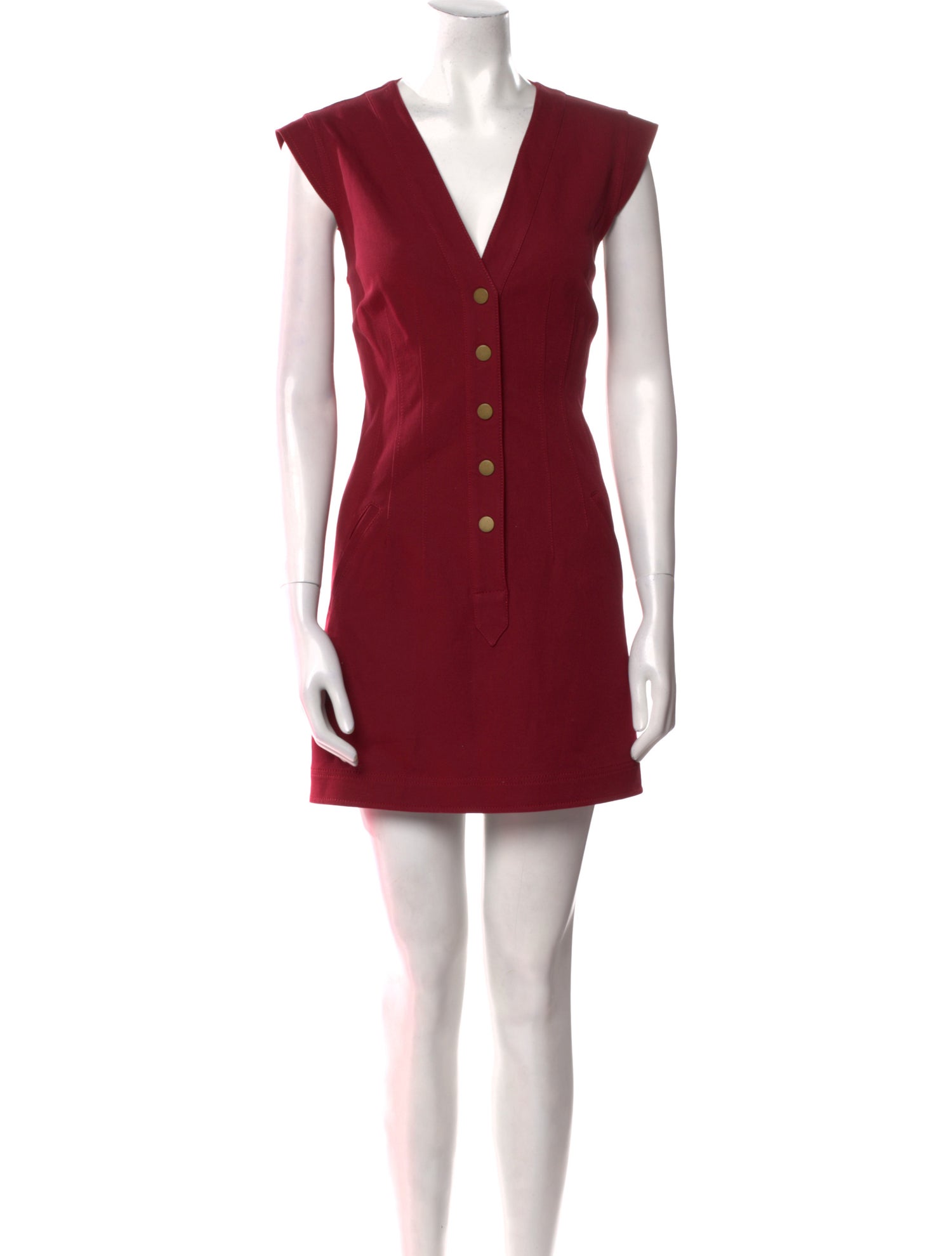 Derek Lam 10 Crosby V-Neck Mini Dress