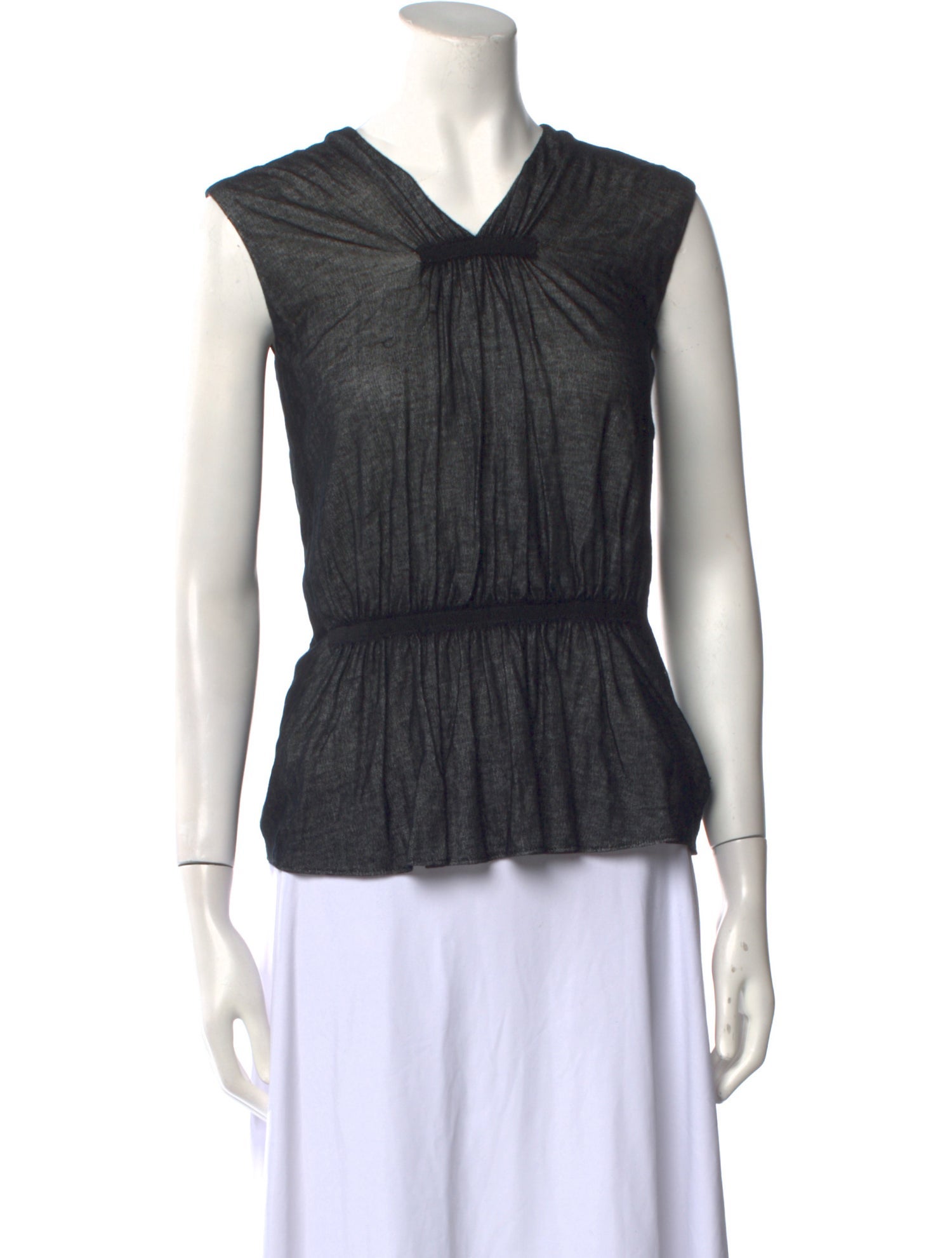 Derek Lam 10 Crosby V-Neck Sleeveless Top