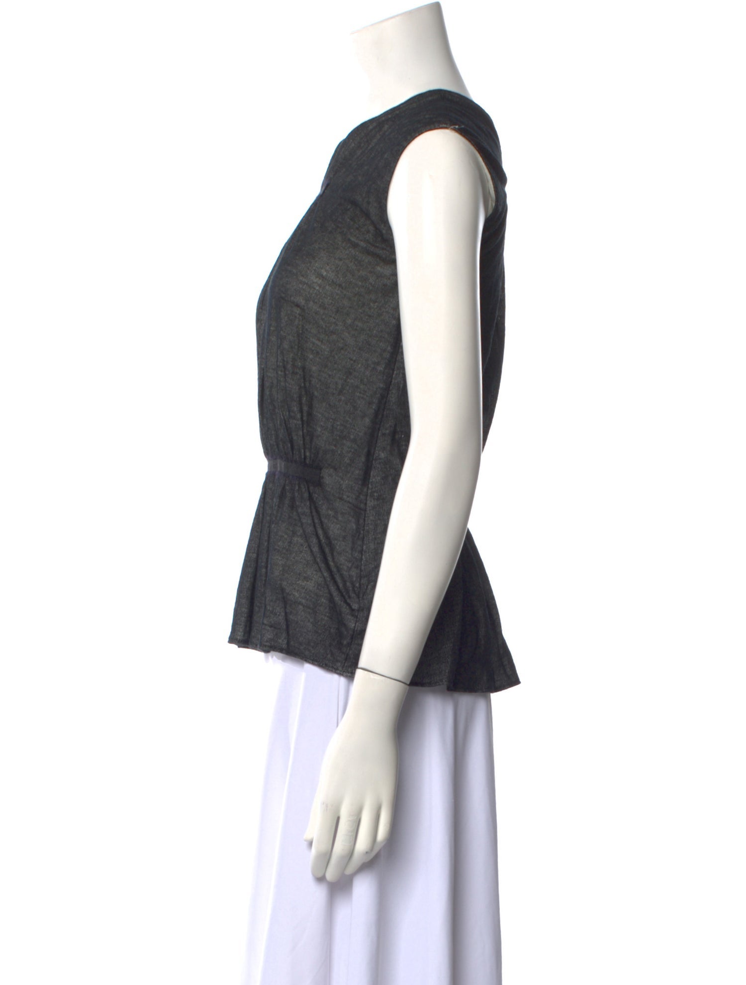 Derek Lam 10 Crosby V-Neck Sleeveless Top