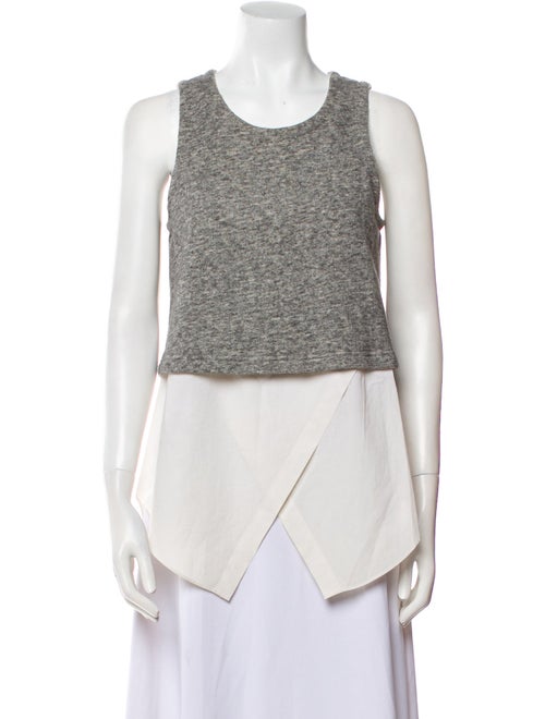 Derek Lam 10 Crosby Scoop Neck Sleeveless Top