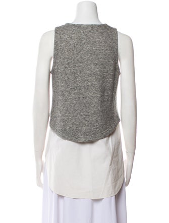Derek Lam 10 Crosby Scoop Neck Sleeveless Top