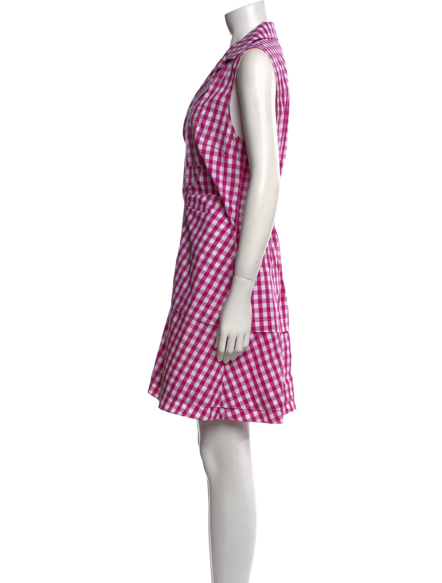 Derek Lam 10 Crosby Plaid Print Mini Dress