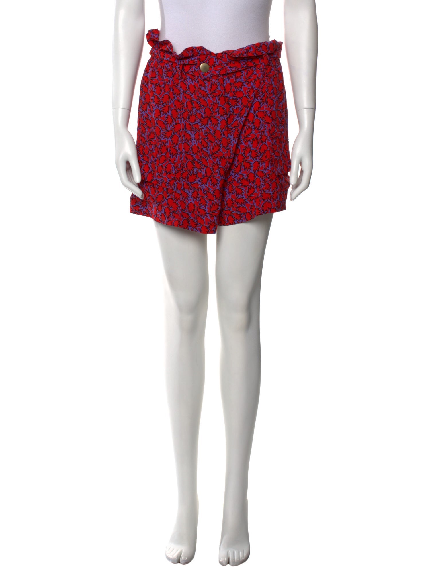 Derek Lam 10 Crosby Printed Mini Shorts