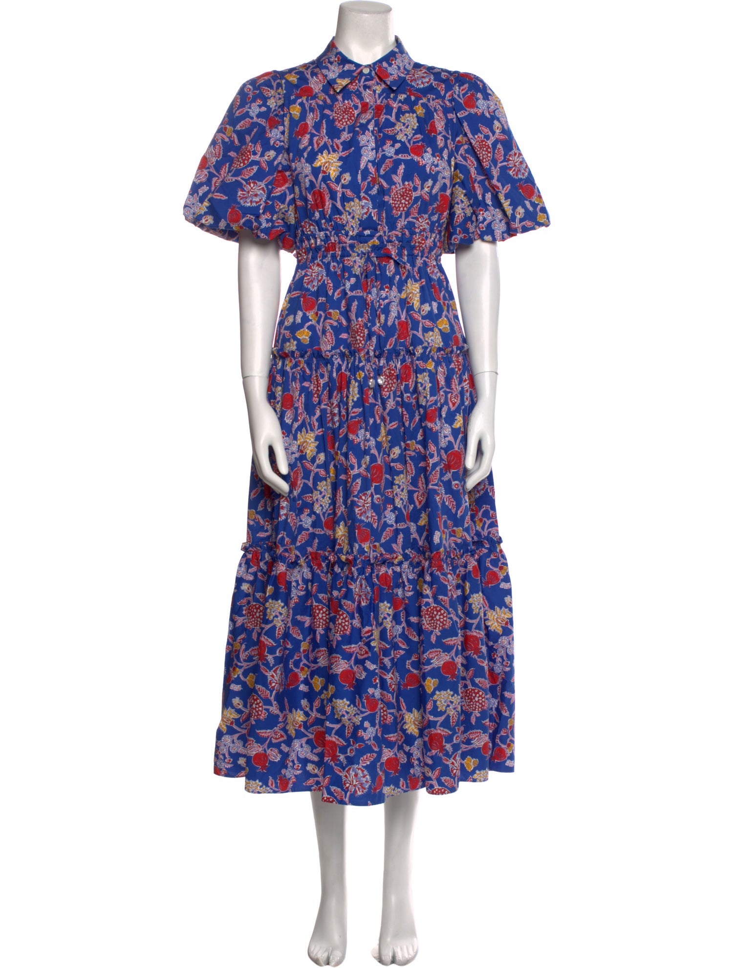 Derek Lam 10 Crosby Floral Print Long Dress