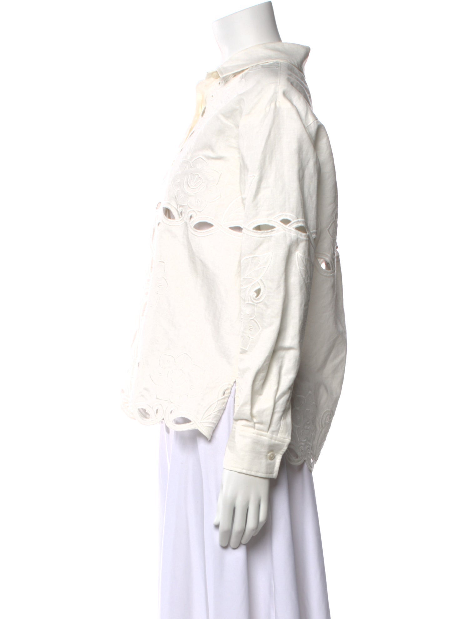 Derek Lam 10 Crosby Long Sleeve Button-Up Top