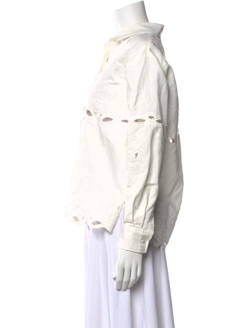 Derek Lam 10 Crosby Long Sleeve Button-Up Top