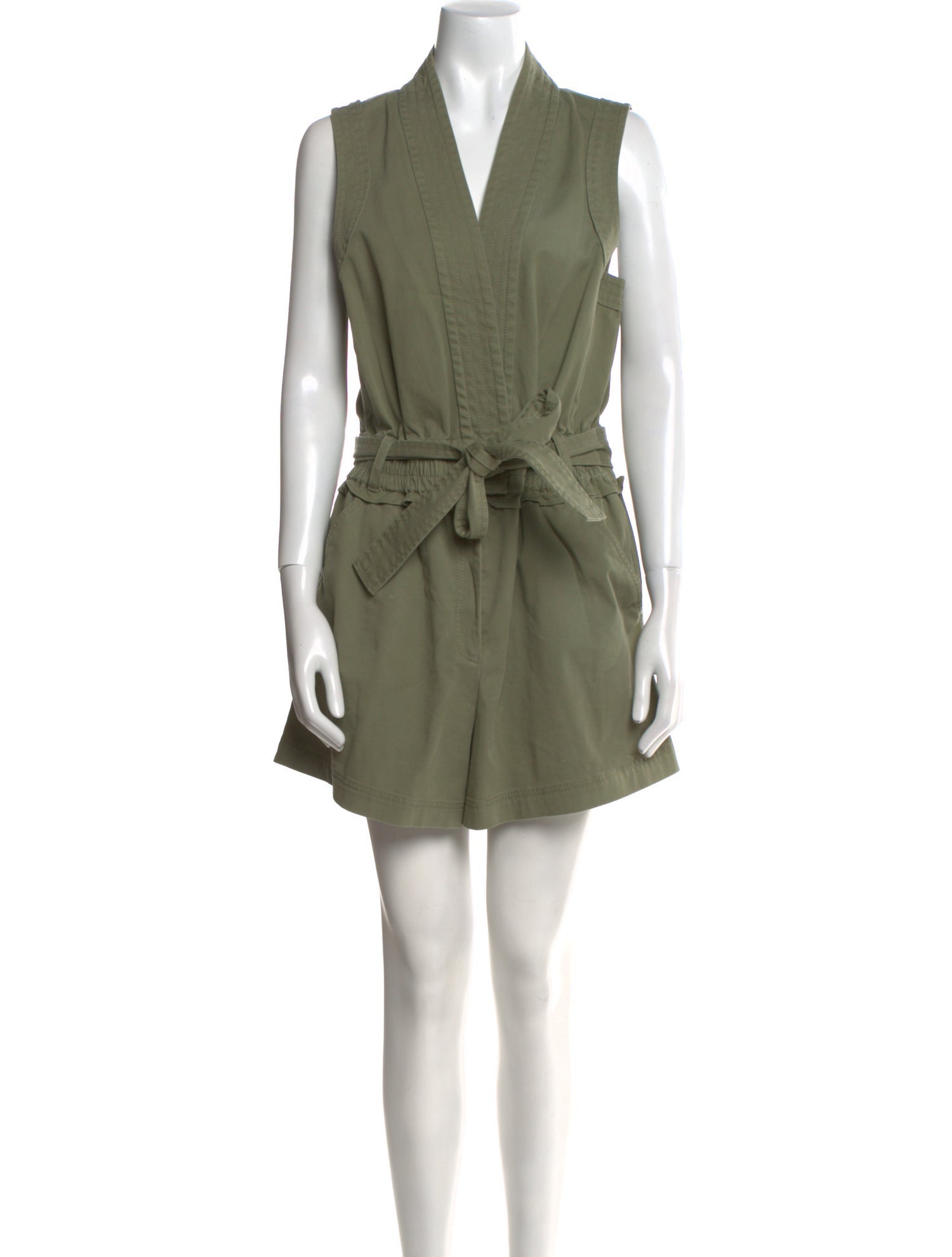 Derek Lam 10 Crosby V-Neck Romper