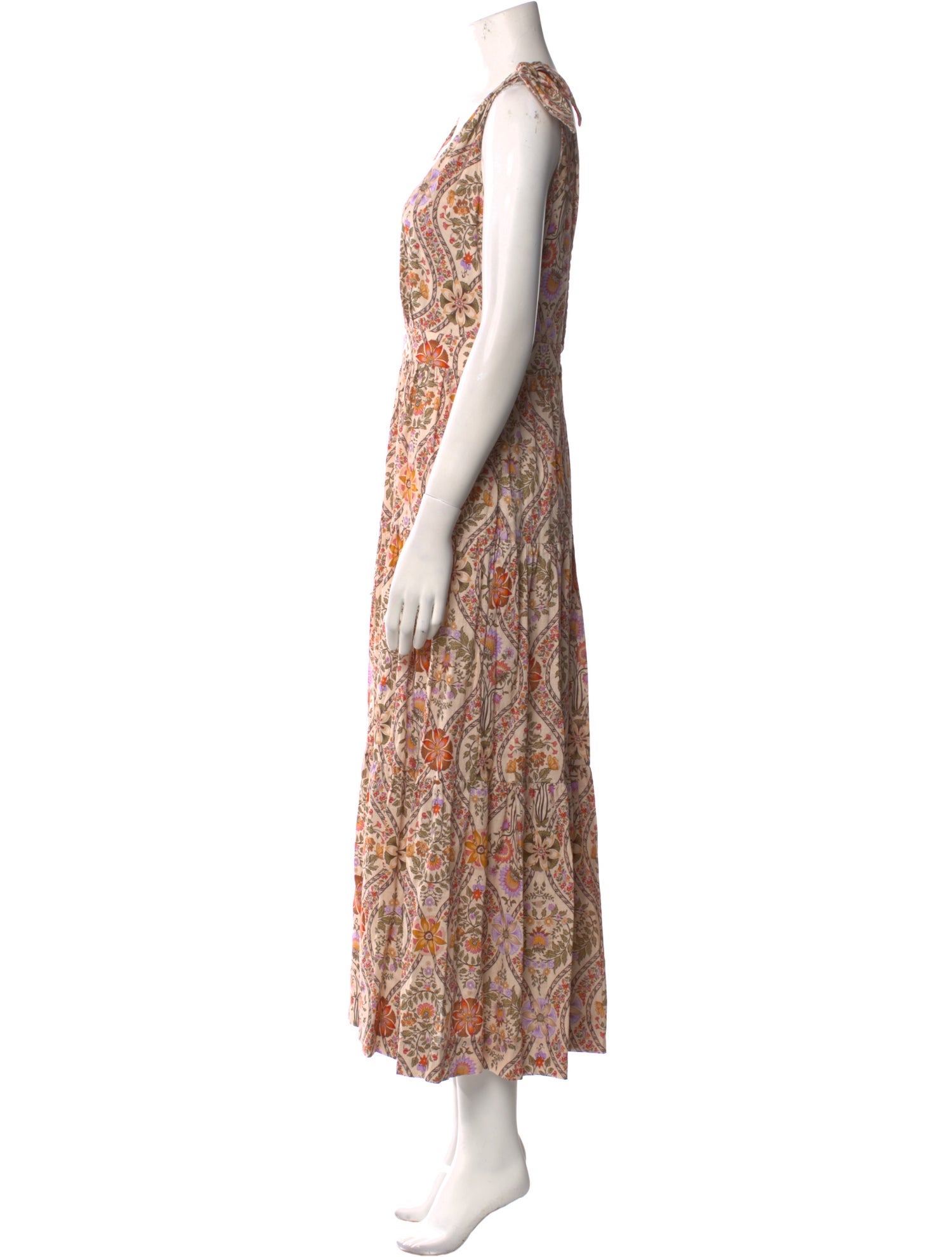 Derek Lam 10 Crosby Paisley Print Long Dress